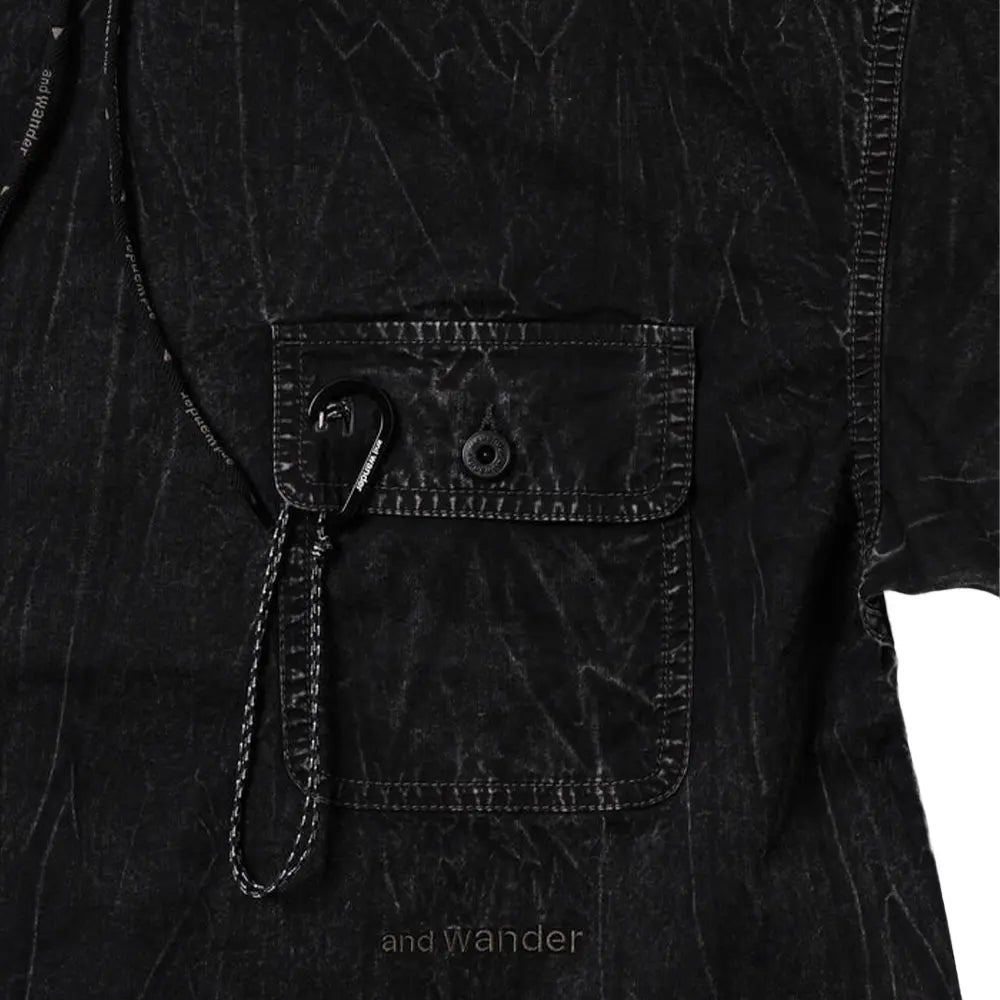 W Bleach twill Tee 'Black'