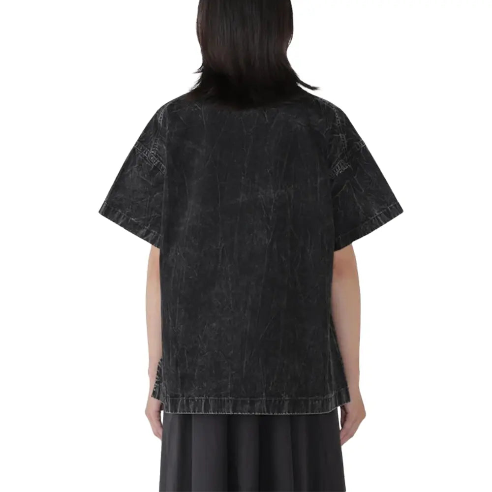 W Bleach twill Tee 'Black'