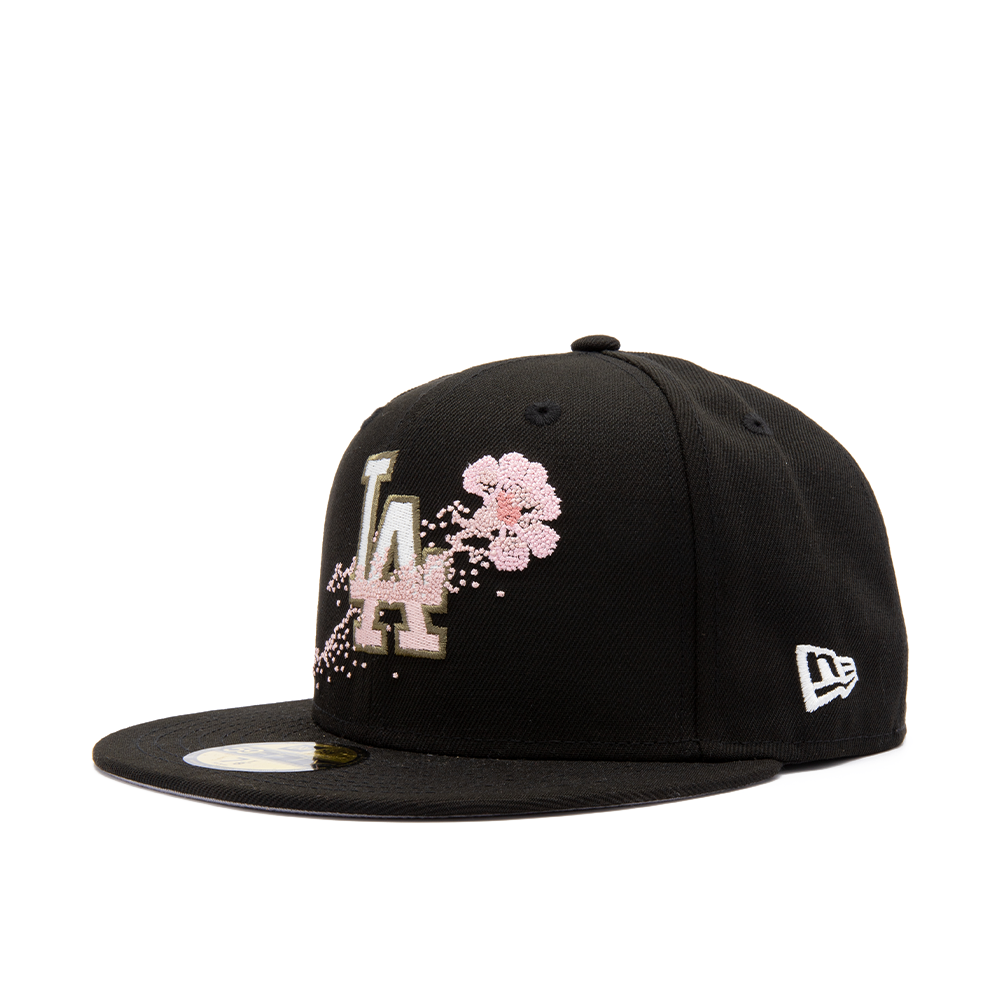New Era LA Dodgers Dotted Floral Black T KOUT NY