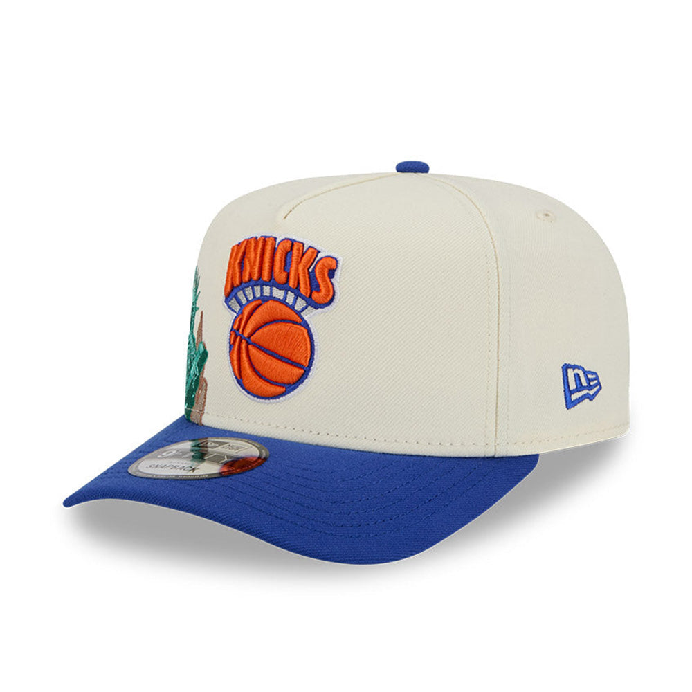Hardwood Classics New York Knicks 950 A-Frame Snapback 'White Chrome'