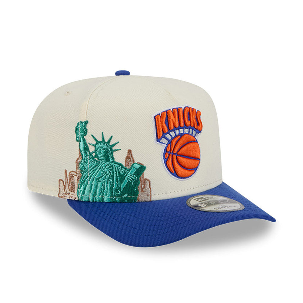 Hardwood Classics New York Knicks 950 A-Frame Snapback 'White Chrome'