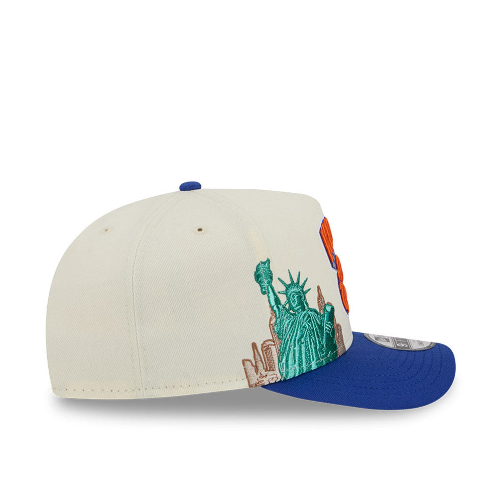 Hardwood Classics New York Knicks 950 A-Frame Snapback 'White Chrome'