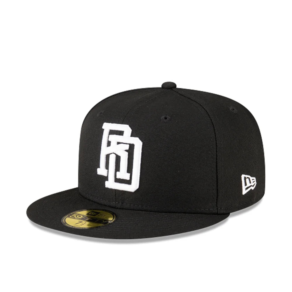 Dominican Republic World Baseball Classic 59FIFTY Fitted 'Black White'