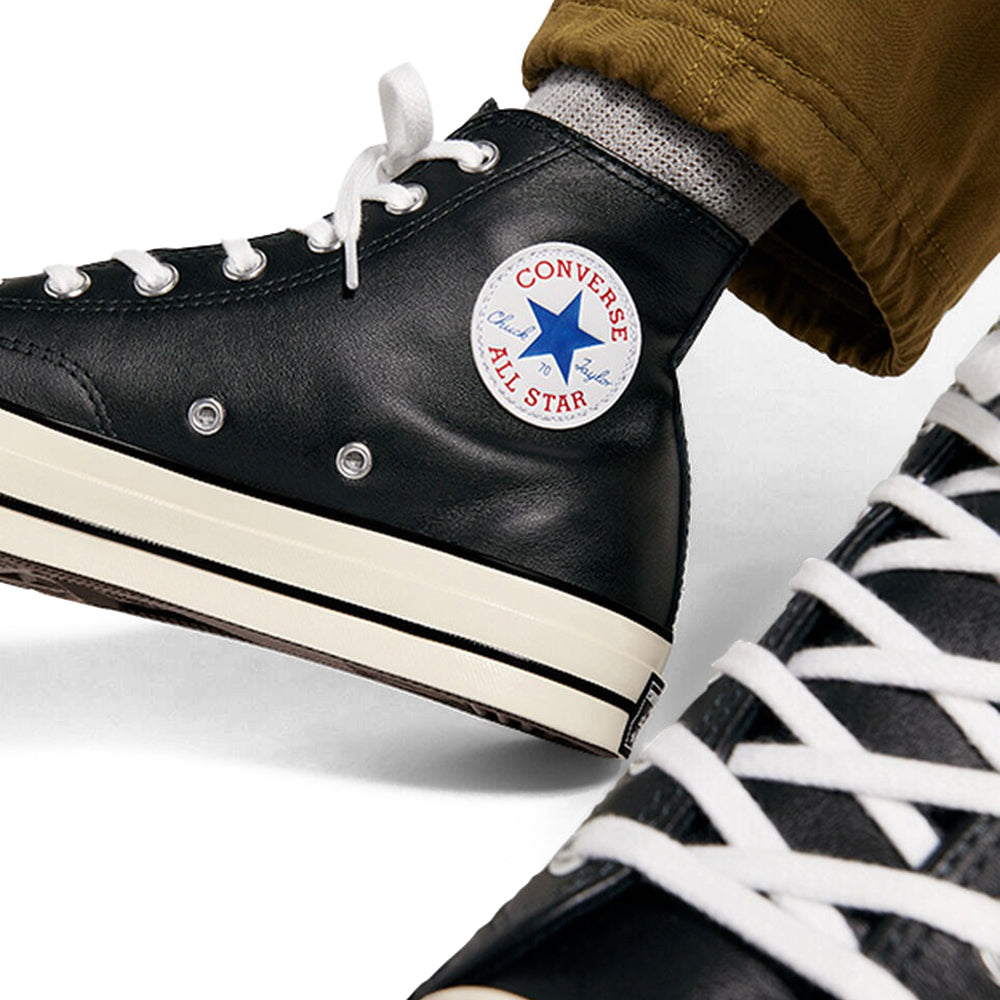 Chuck 70 Leather Hi 'Black'