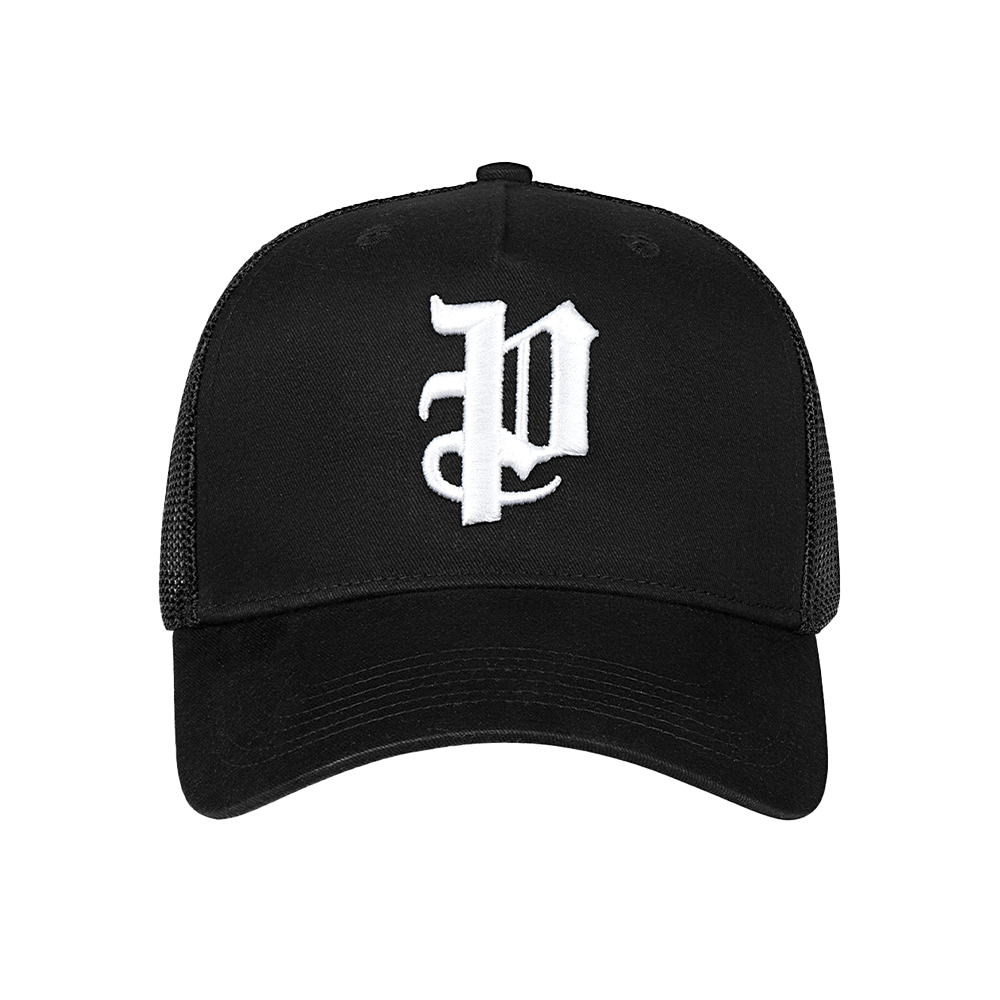 P Logo Trucker Hat 'Black'