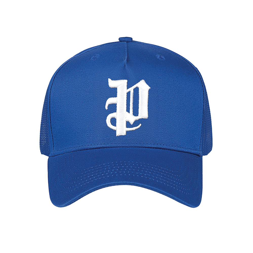 P Logo Trucker Hat 'Blue'
