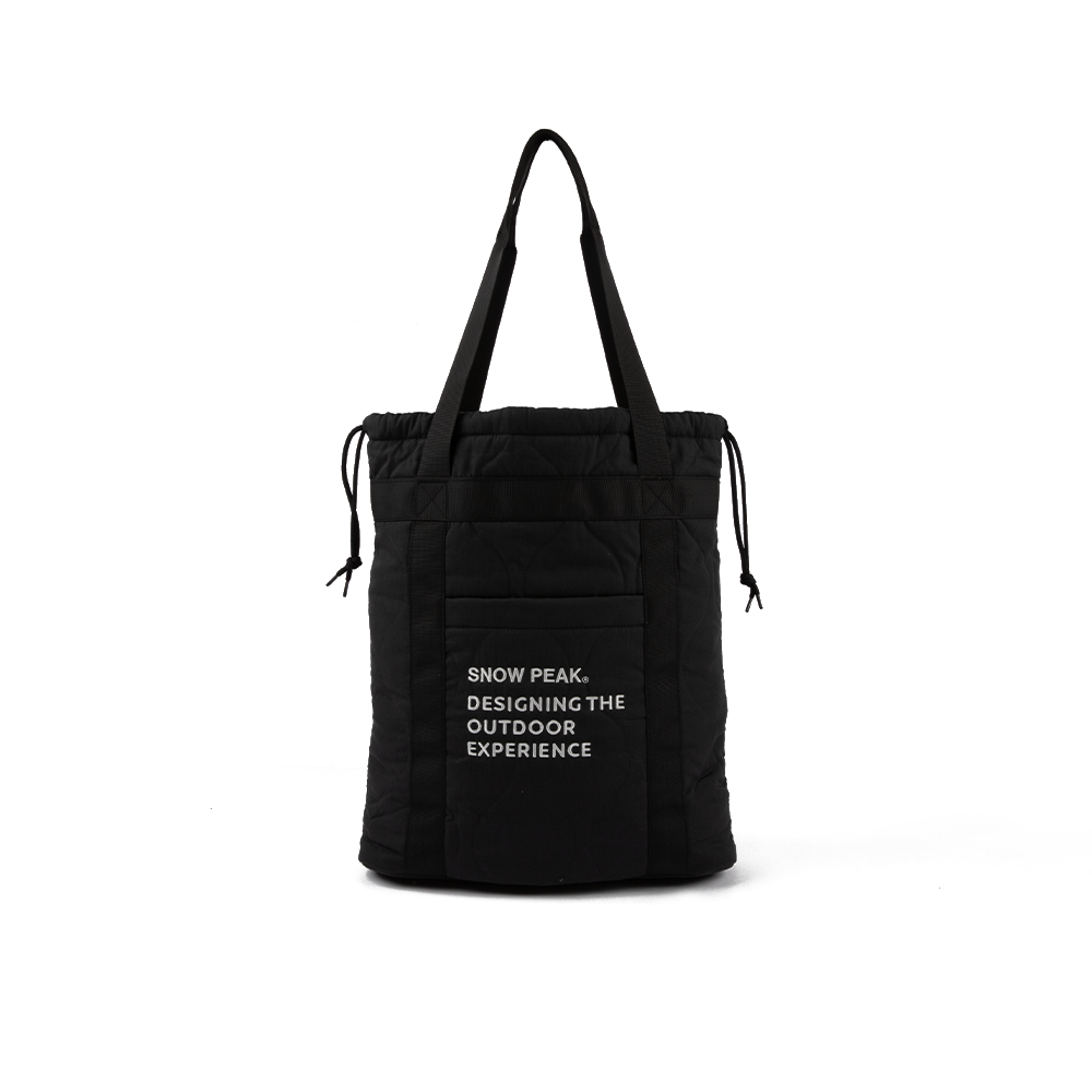 Quilted Ripstop Tote 'Black'
