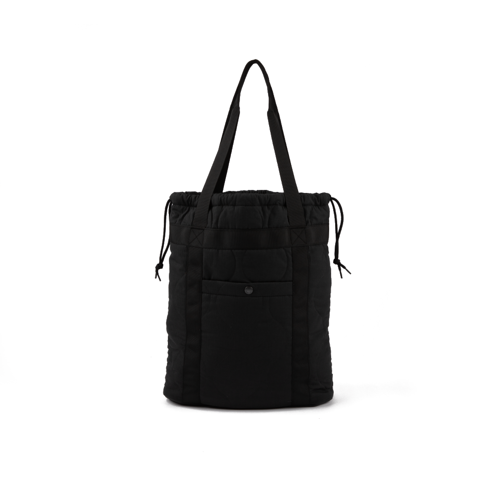 Quilted Ripstop Tote 'Black'
