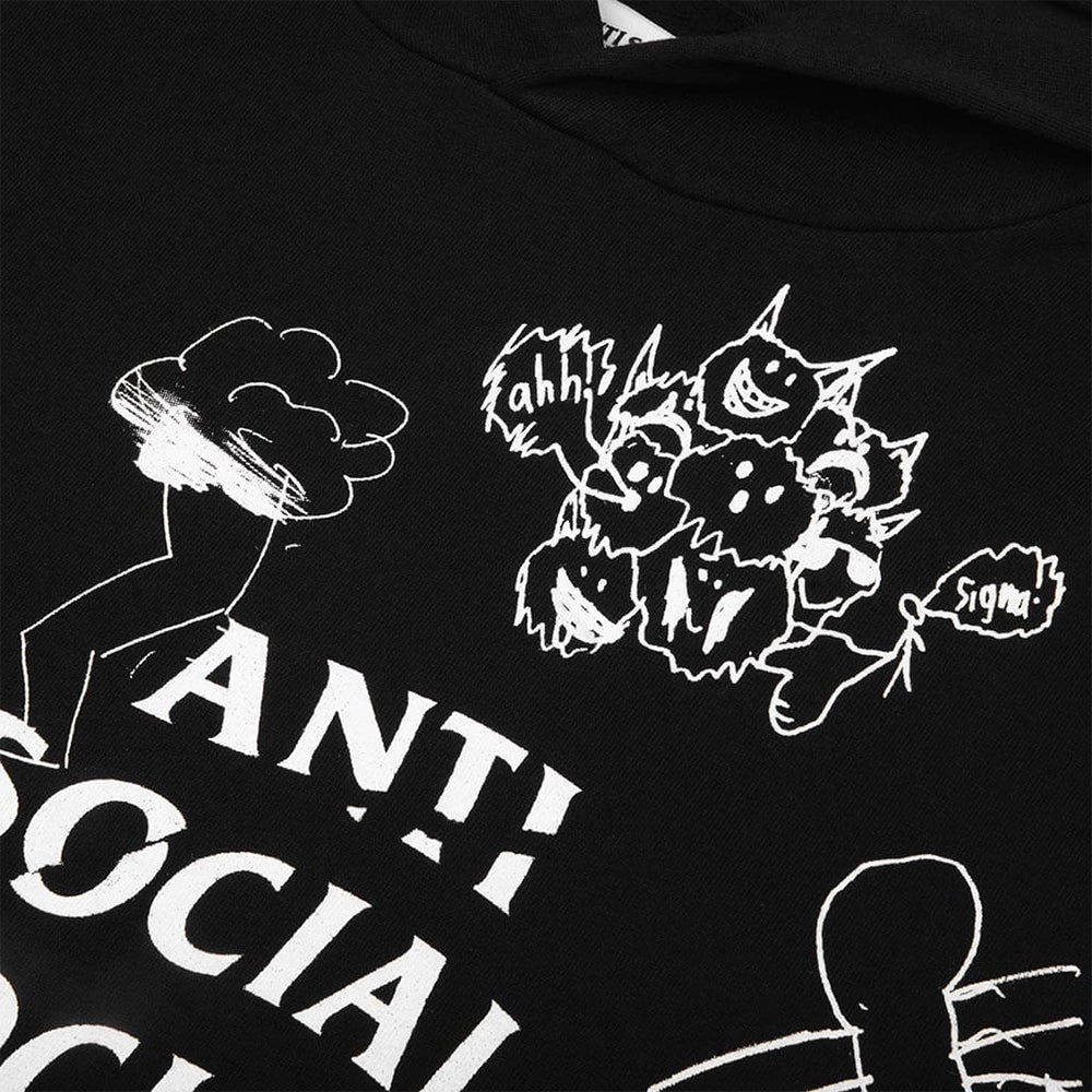 U Illustrated Hoodie 'Black'