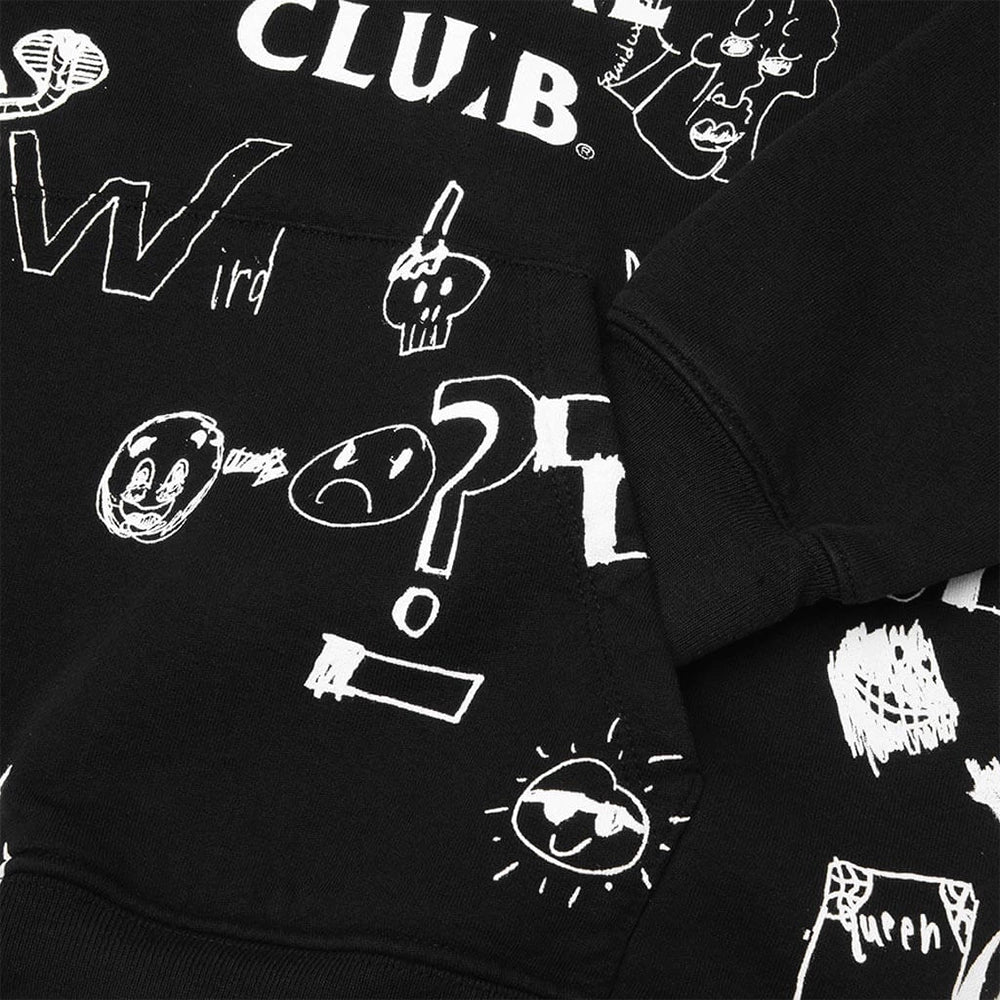 U Illustrated Hoodie 'Black'