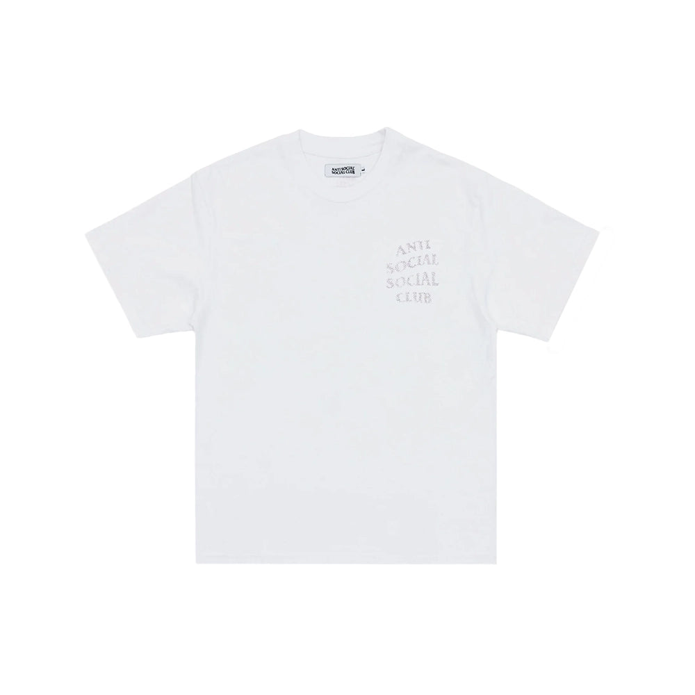 Rhinestone Mind Games Tee 'White/Silver'