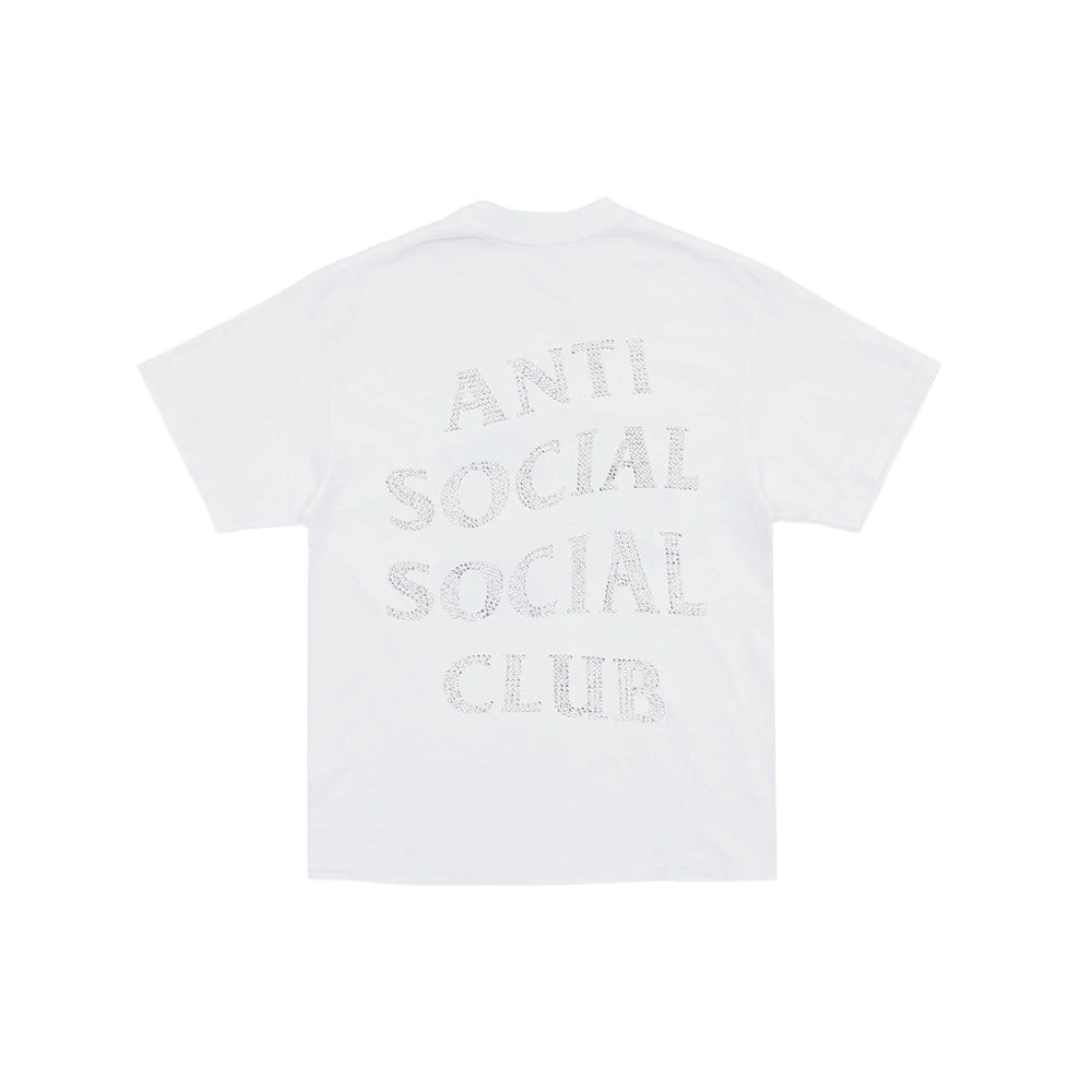 Rhinestone Mind Games Tee 'White/Silver'