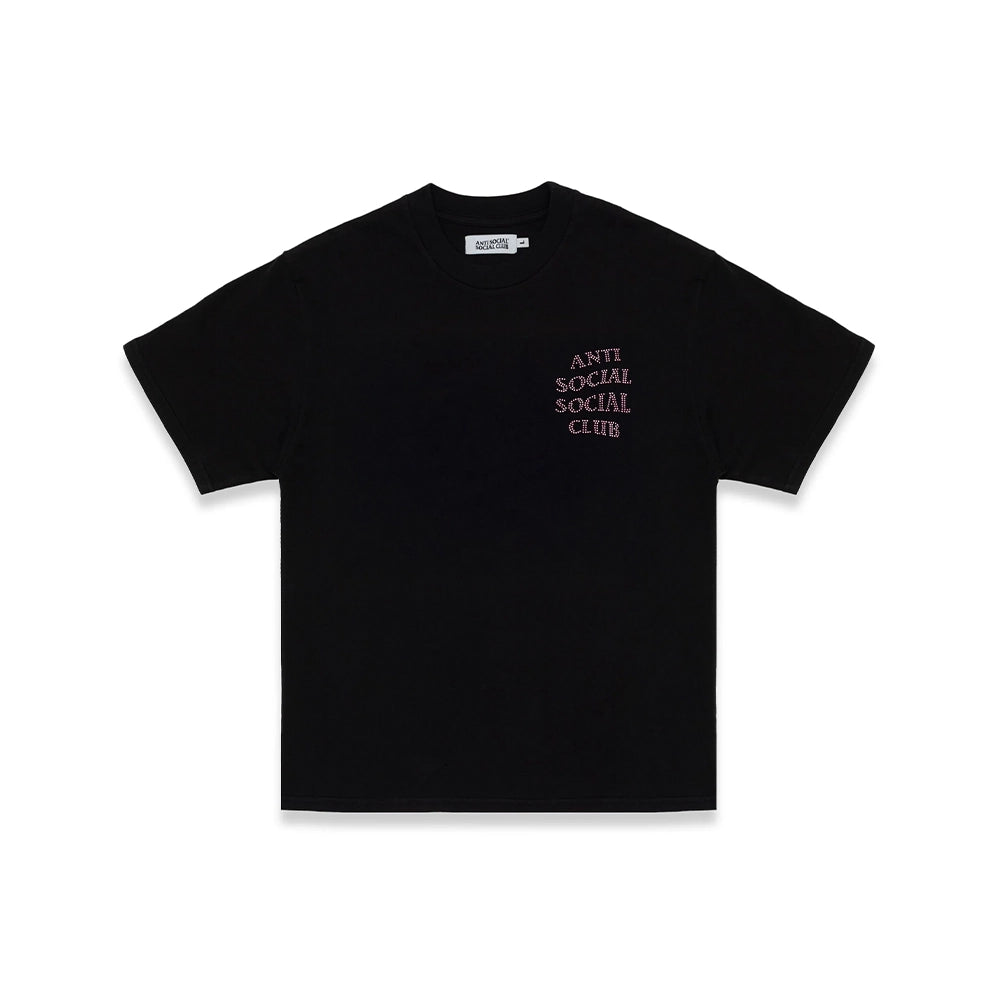 Rhinestone Mind Games Tee 'Black/Pink'