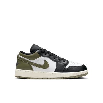 Air Jordan 1 Low GS 'Black Toe Medium Olive'