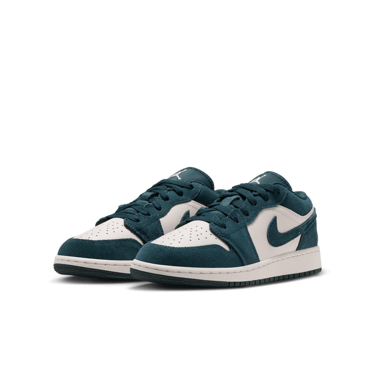 Air Jordan 1 Low GS 'Midnight Spruce Pale Ivory Light Orewood Brown'