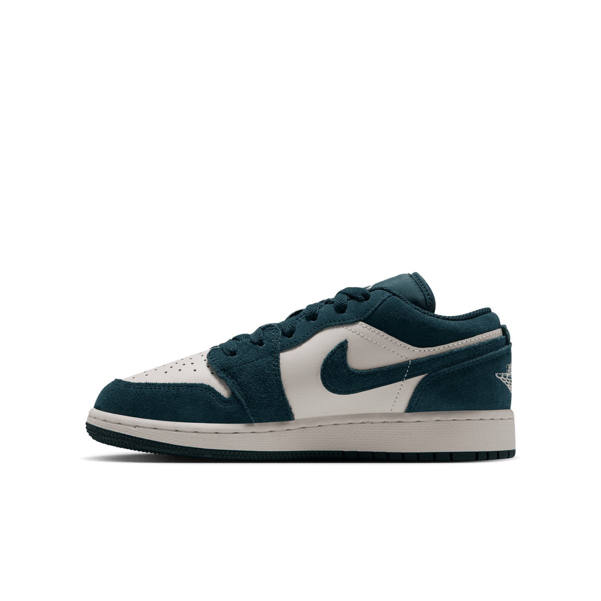 Air Jordan 1 Low GS 'Midnight Spruce Pale Ivory Light Orewood Brown'