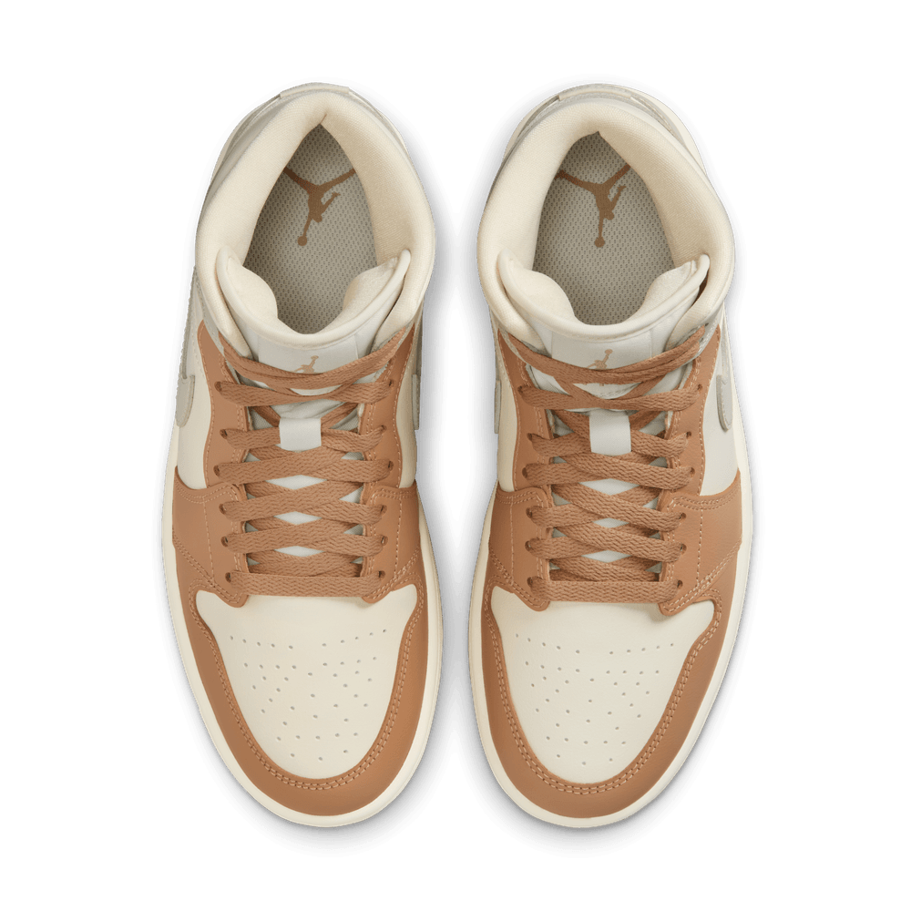 W Air Jordan 1 Mid 'Pale Ivory Hemp'