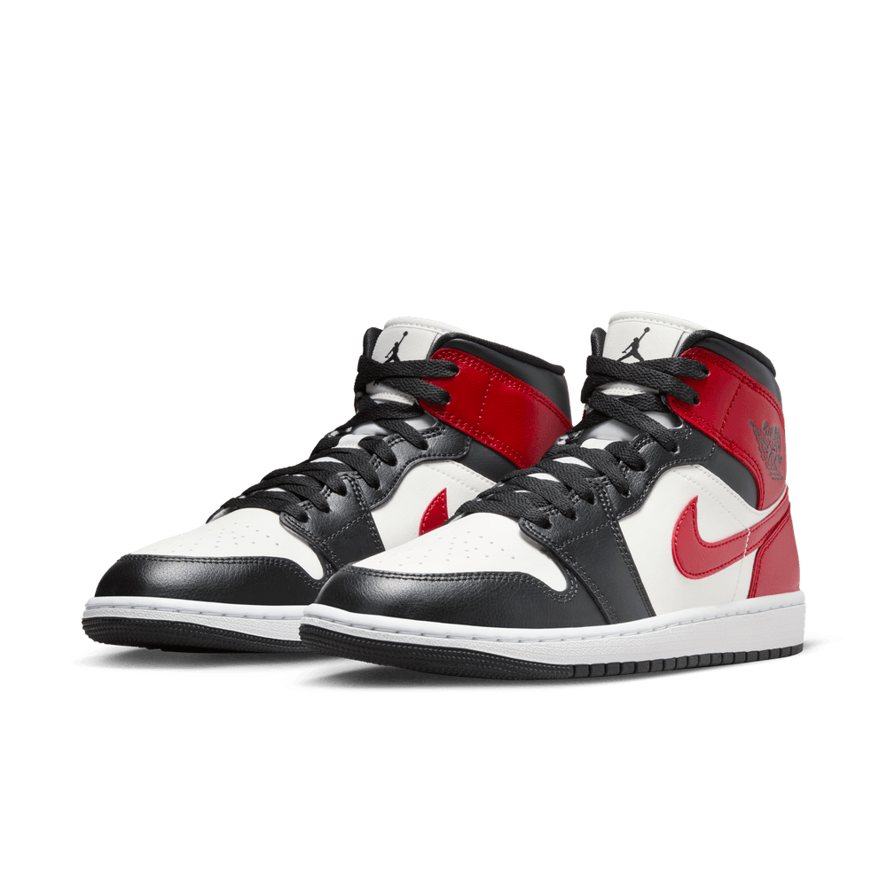 W Air Jordan 1 Mid 'Black Toe'