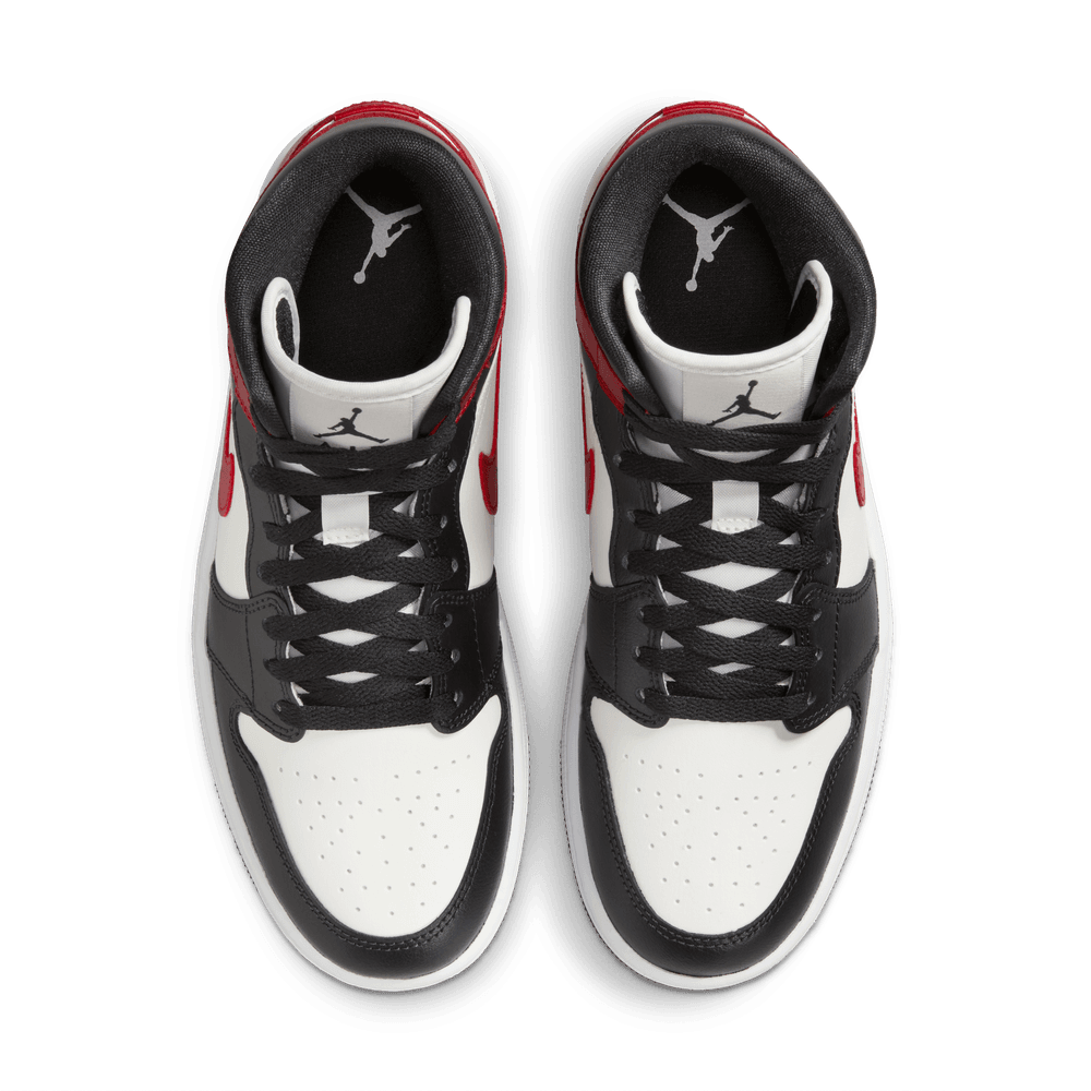 W Air Jordan 1 Mid 'Black Toe'