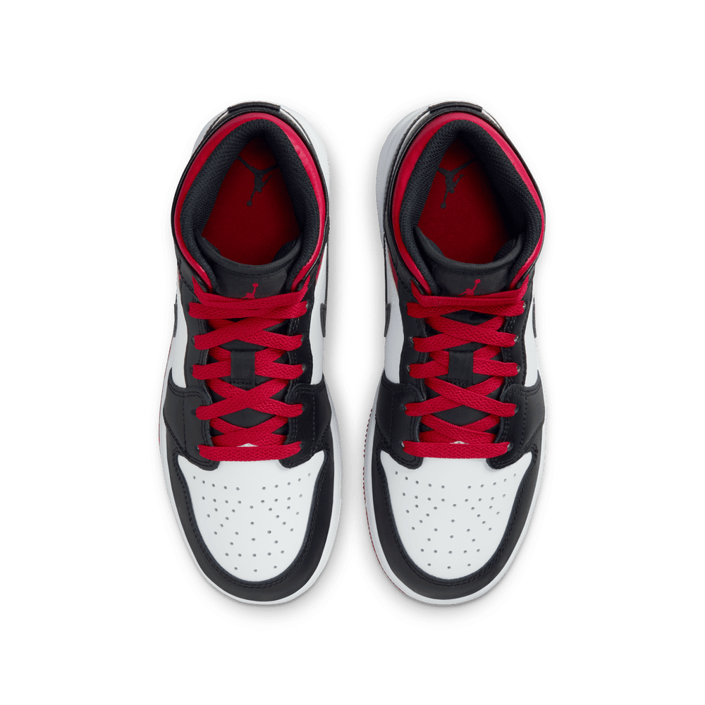 Air Jordan 1 Mid GS 'Gym Red Black Toe'