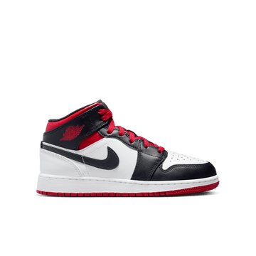 Air Jordan 1 Mid GS 'Gym Red Black Toe'