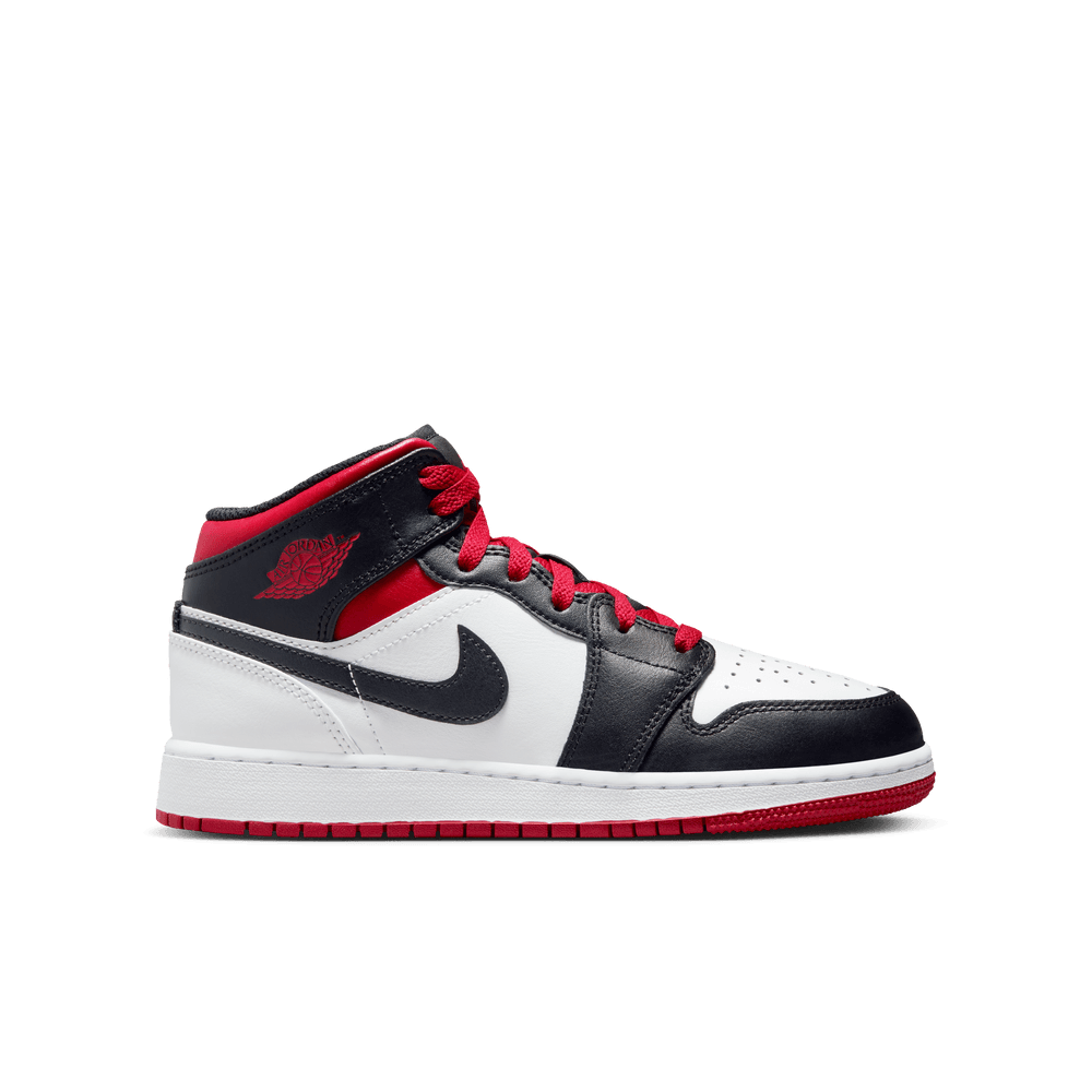 Air Jordan 1 Mid GS 'Gym Red Black Toe'