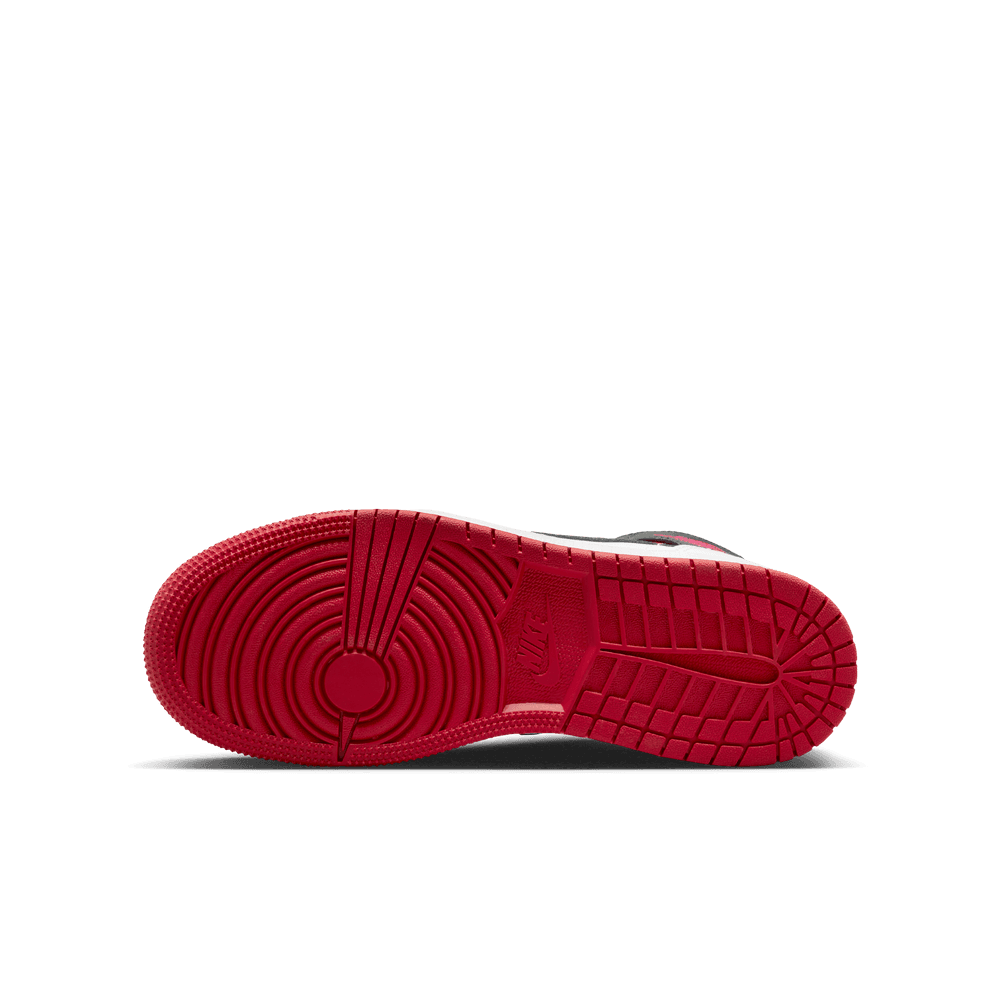 Air Jordan 1 Mid GS 'Gym Red Black Toe'