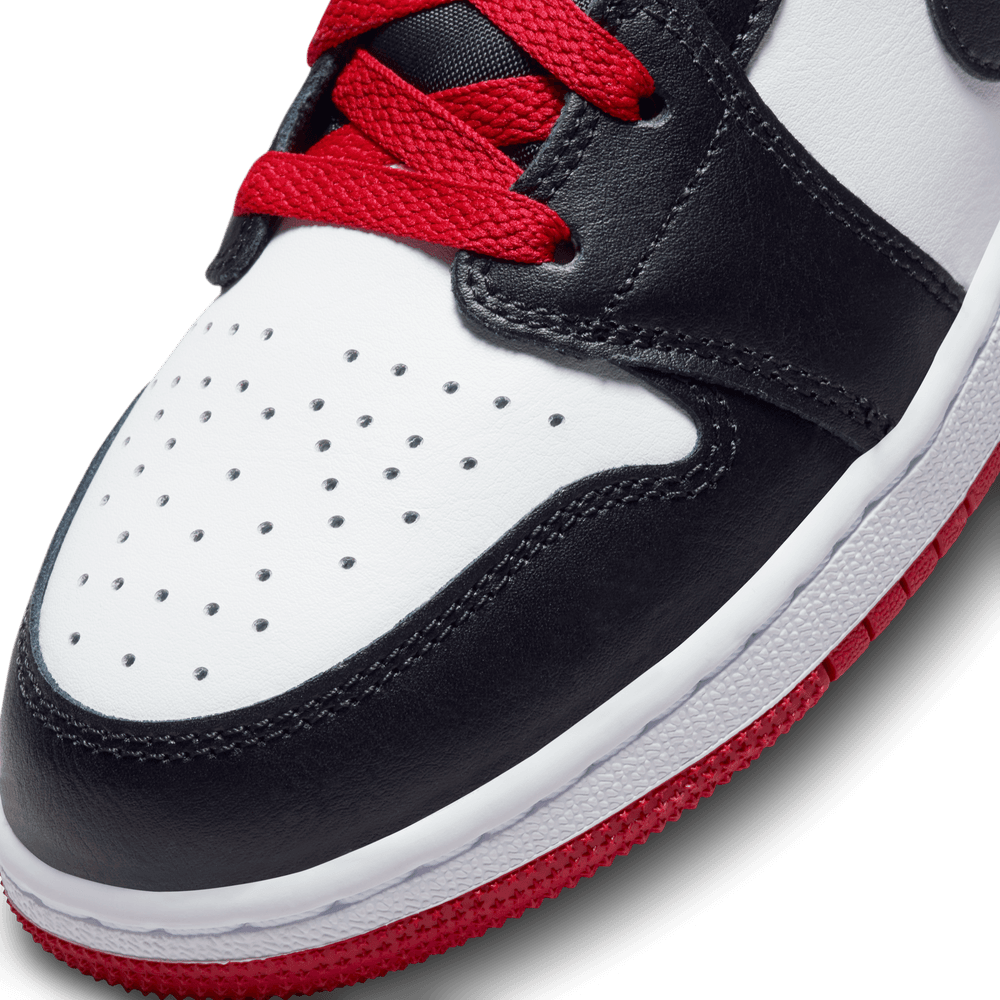 Air Jordan 1 Mid GS 'Gym Red Black Toe'