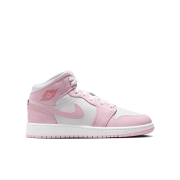 Air Jordan 1 Mid GS 'Pink Foam Fire Red'