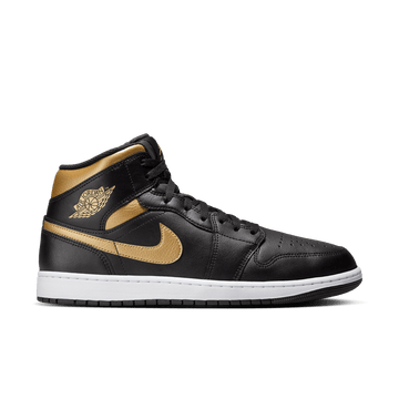 Air Jordan 1 Mid 'Black Metallic Gold'