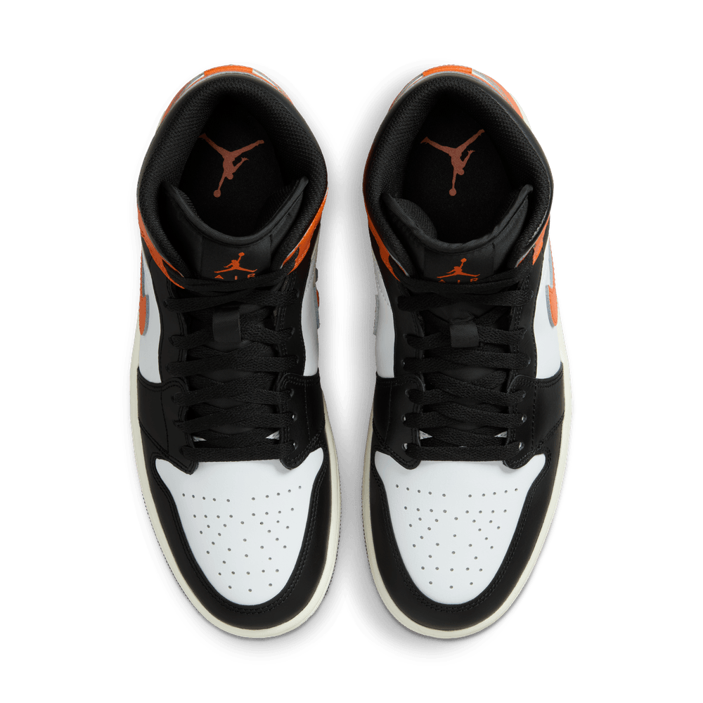 Air Jordan 1 Mid 'Orange Black Toe'