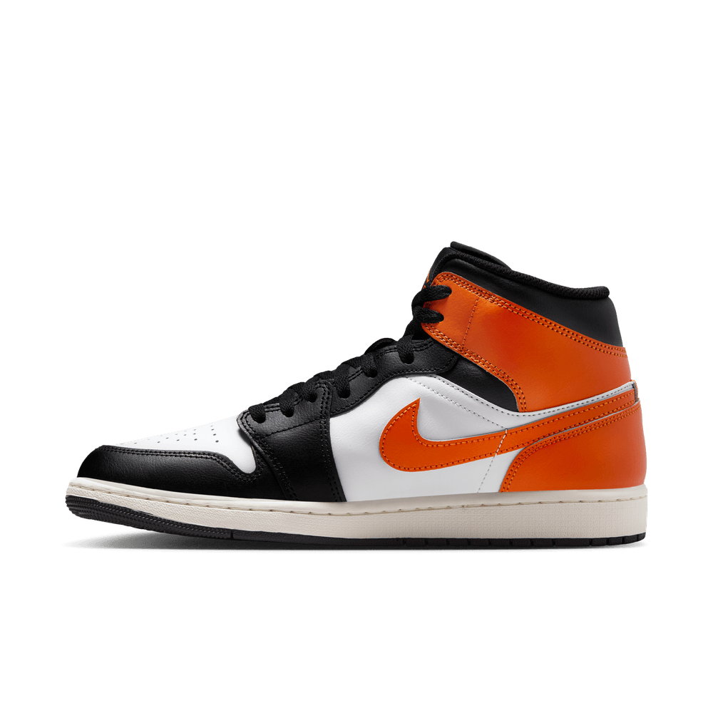 Air Jordan 1 Mid 'Orange Black Toe'