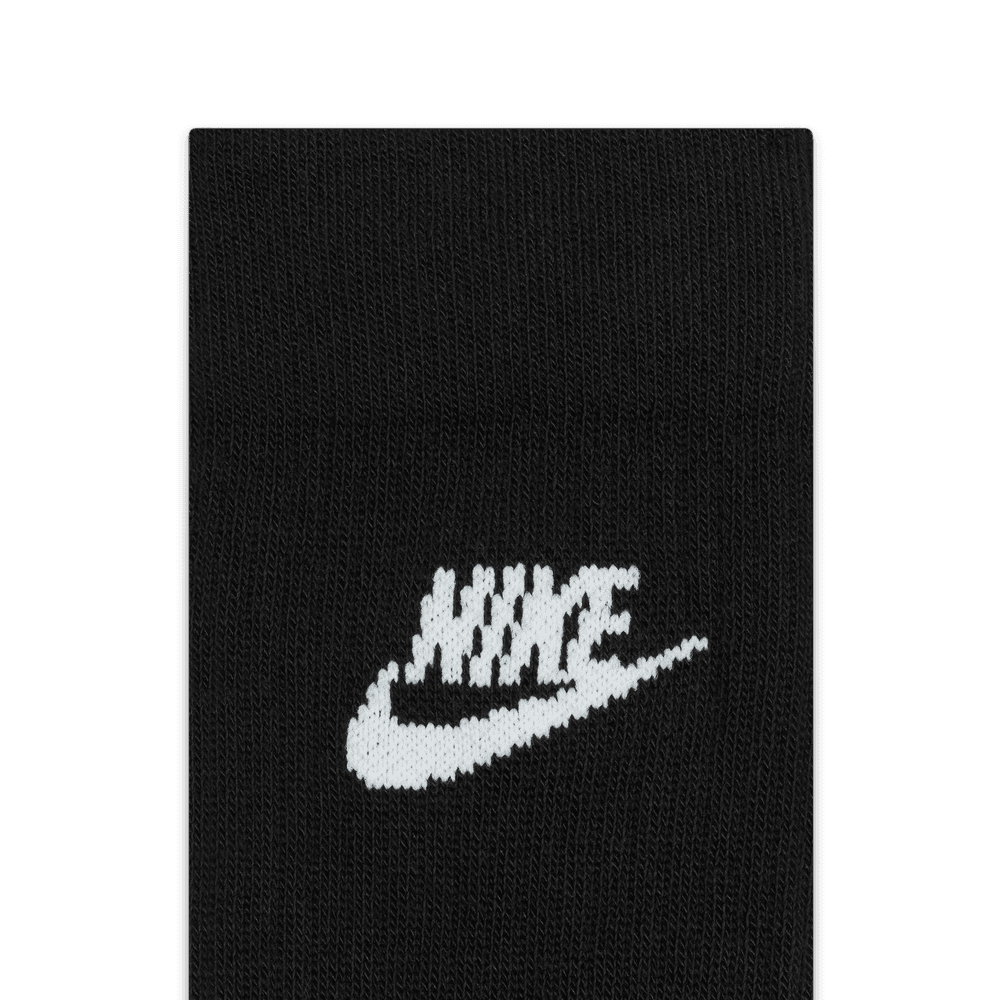 NSW Everyday Essential Crew Socks (3 Pairs) 'Black White'