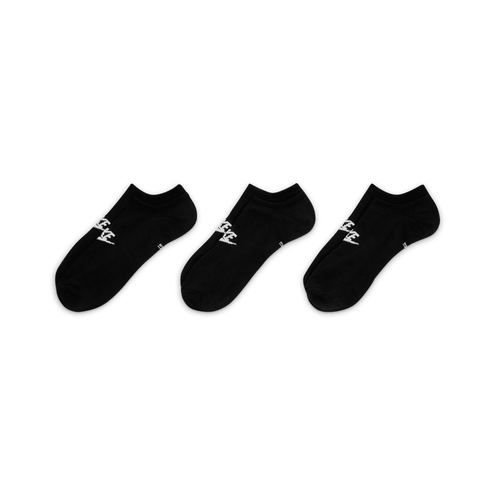 Everyday Essential No-Show Socks (3 Pairs) 'Black'