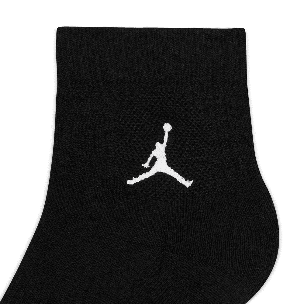 Jordan Everyday Ankle Socks (3 Pairs) 'Black/White'