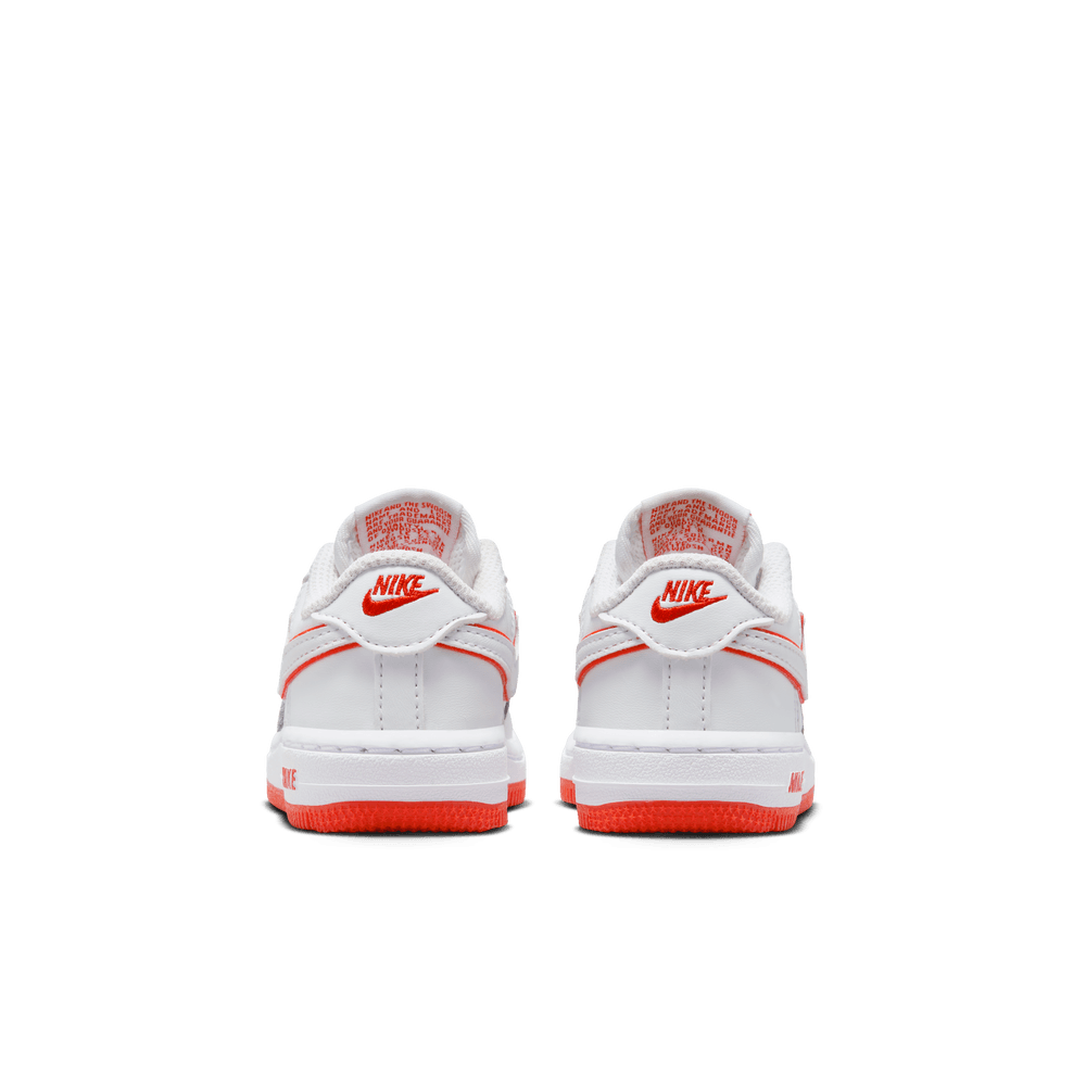 Force 1 Low Toddler 'White Red'