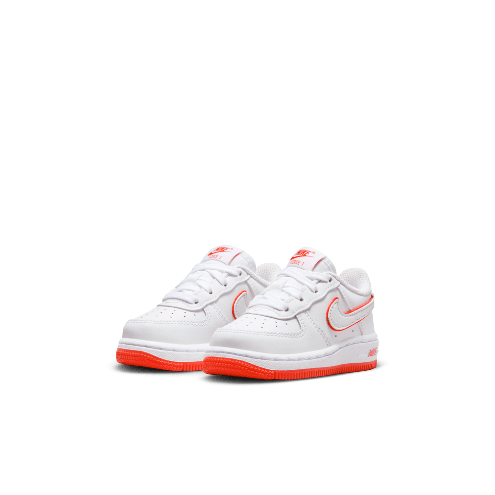 Force 1 Low Toddler 'White Red'