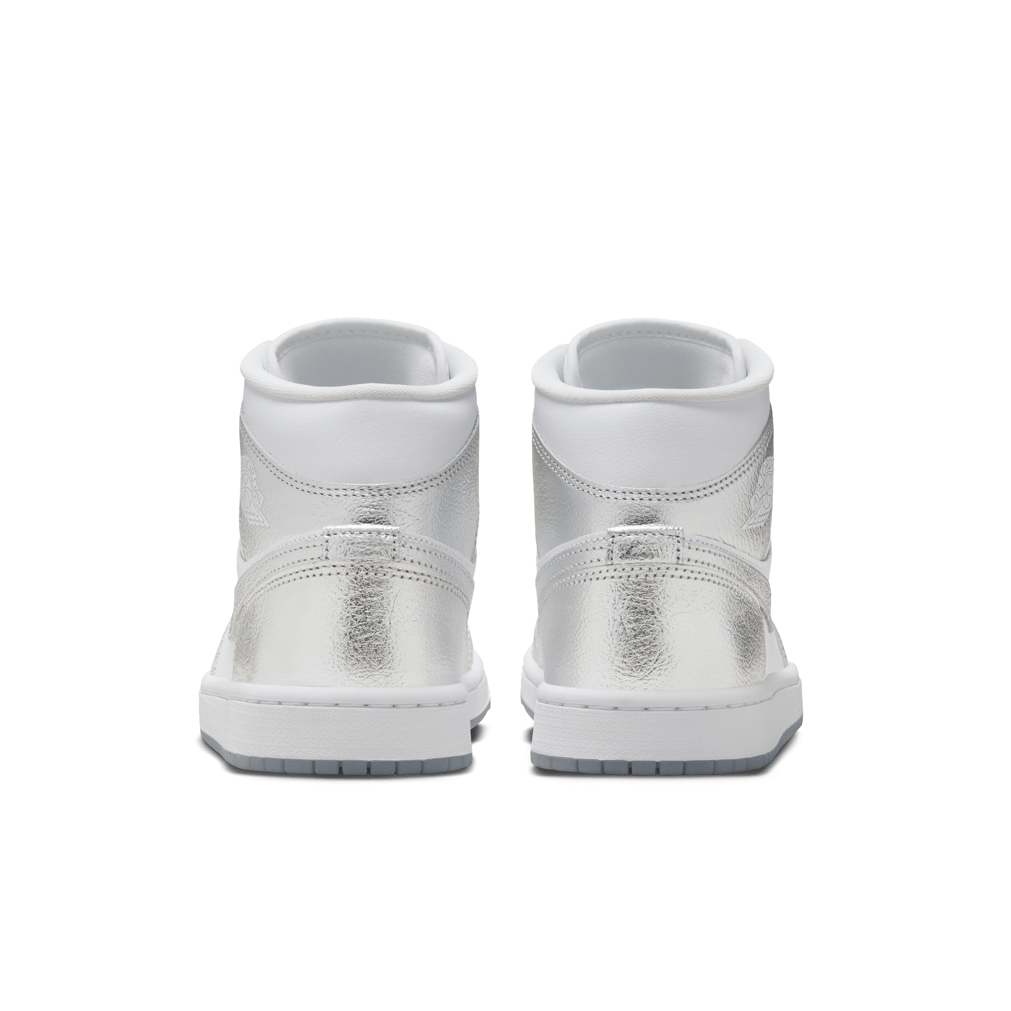W Air Jordan 1 Mid SE 'Crinkled Silver Foil'