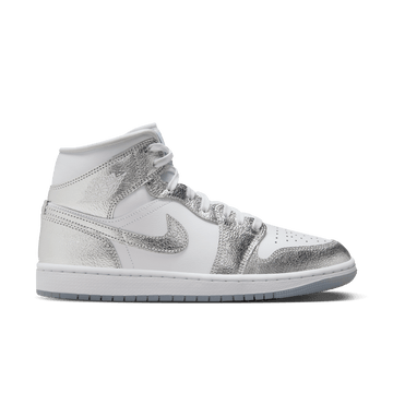W Air Jordan 1 Mid SE 'Crinkled Silver Foil'