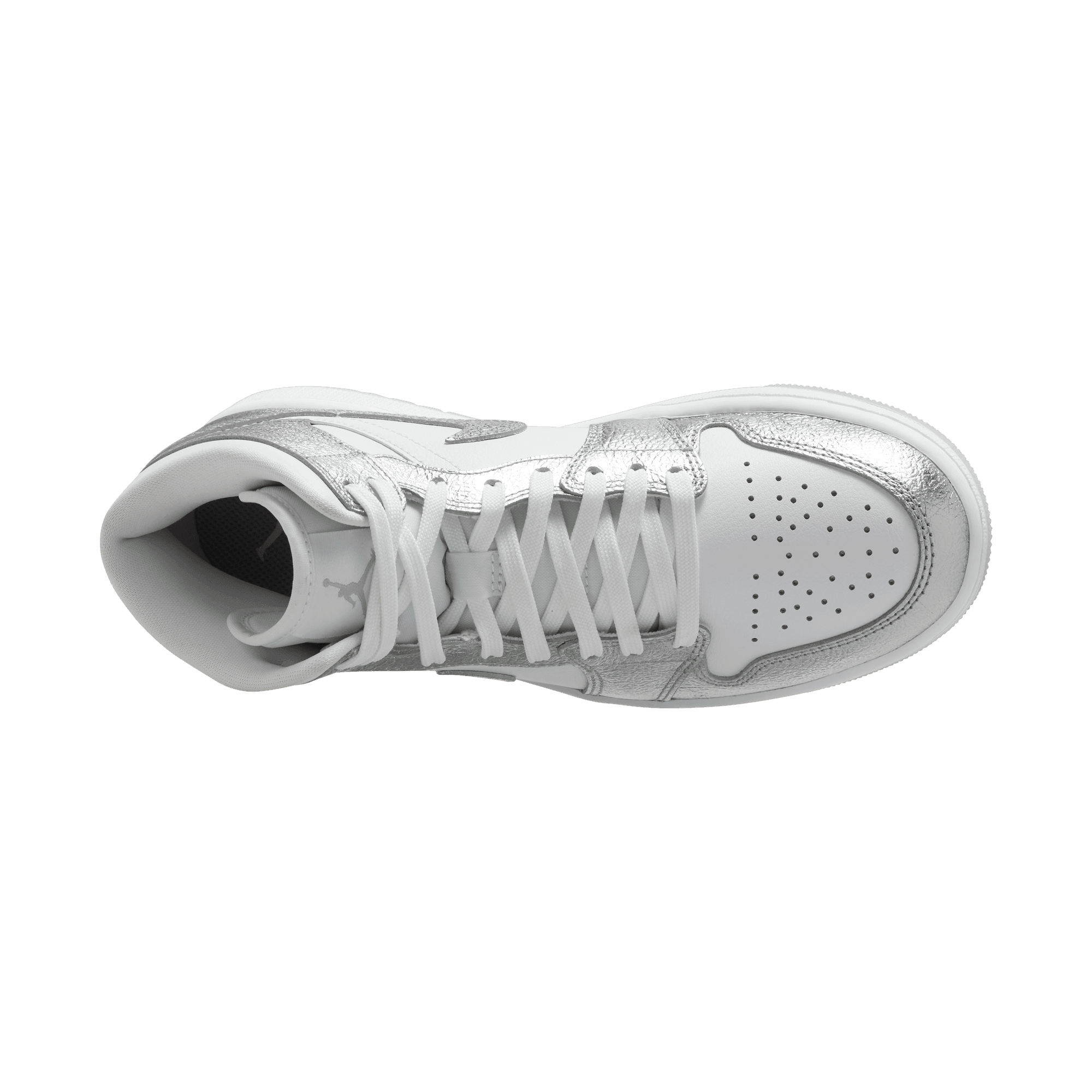W Air Jordan 1 Mid SE 'Crinkled Silver Foil'