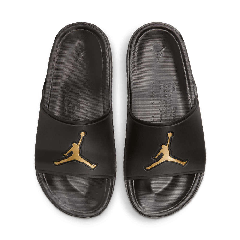 Jordan hydro 6 slides black and gold sales