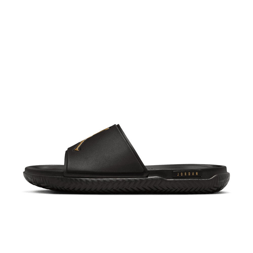 Jordan slides all black sales