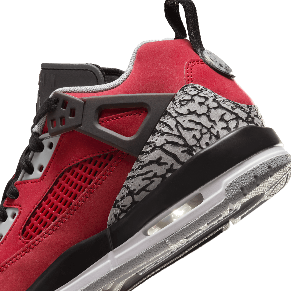Jordan Kids Grade School Spizike Low Shoes Size 6.5 Red Black Grey