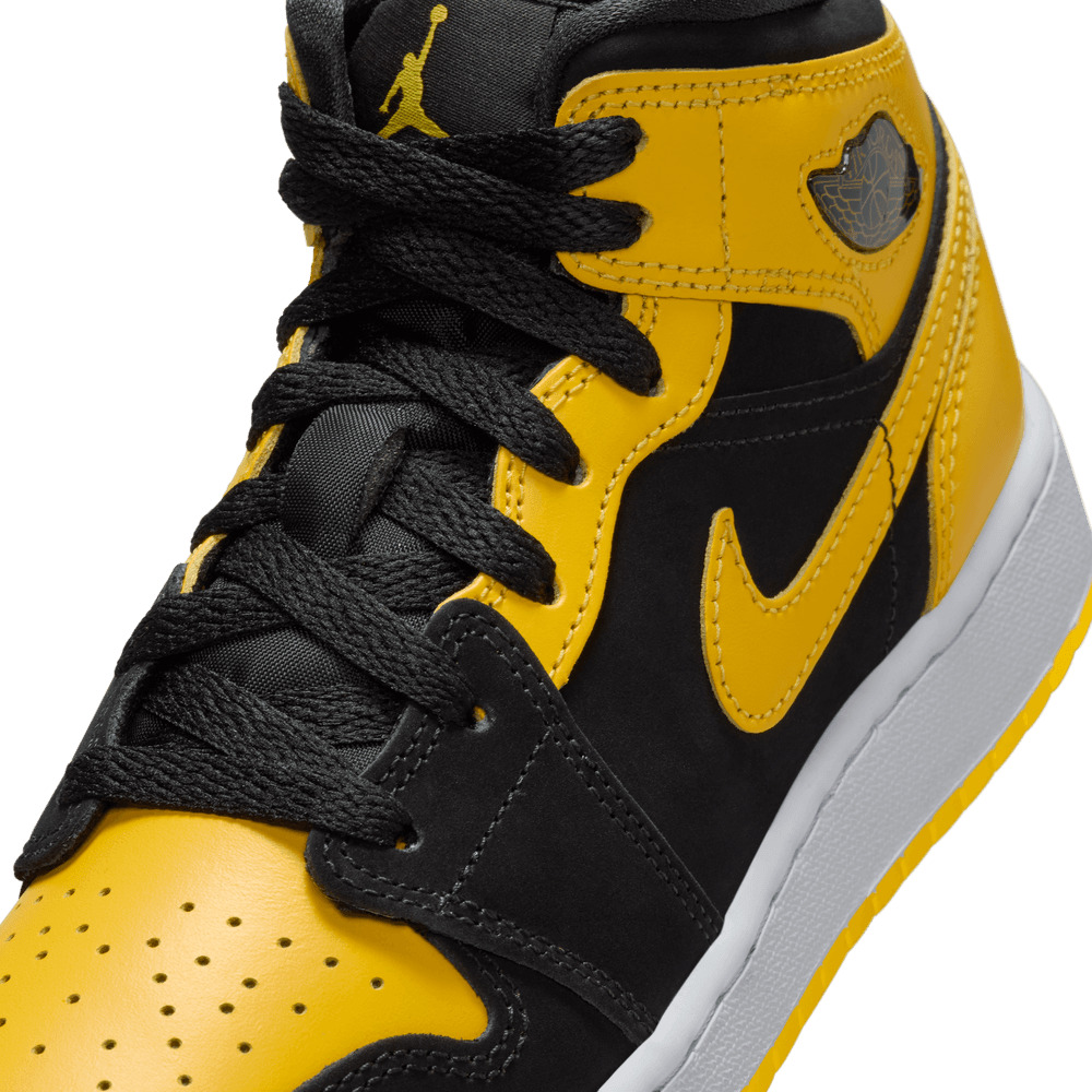 Air Jordan 1 Mid GS 'Black Varsity Maize'