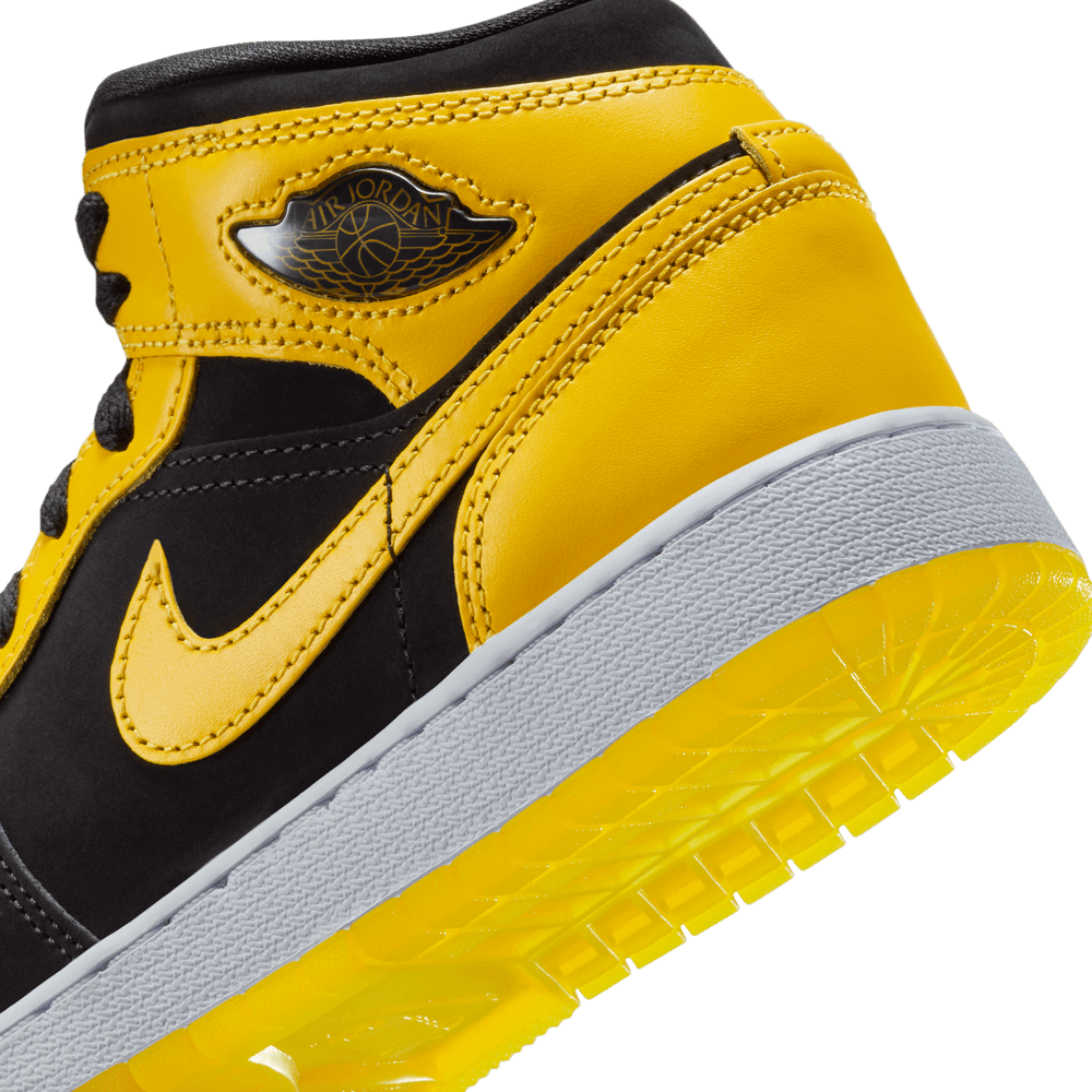 Air Jordan 1 Mid GS 'Black Varsity Maize'