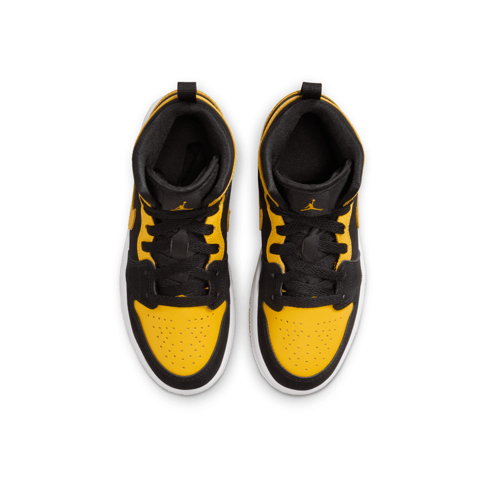 Jordan 1 Mid PS 'Black Varsity Maize'