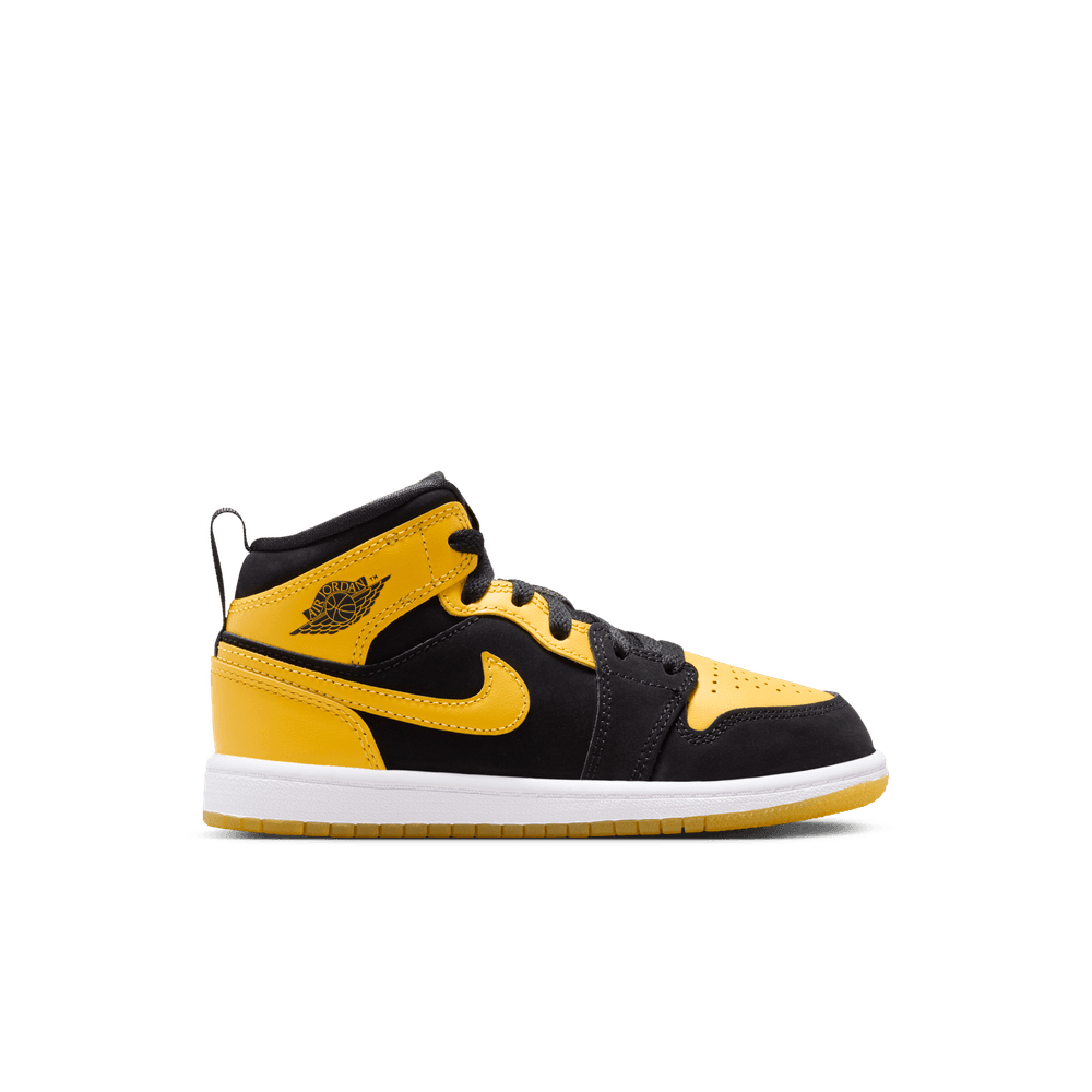 Jordan 1 Mid PS 'Black Varsity Maize'