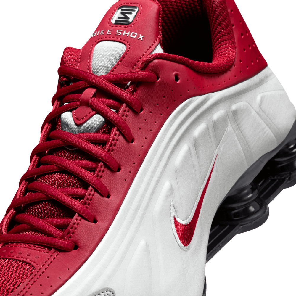 Shox R4 'Metallic Silver Black Crimson'