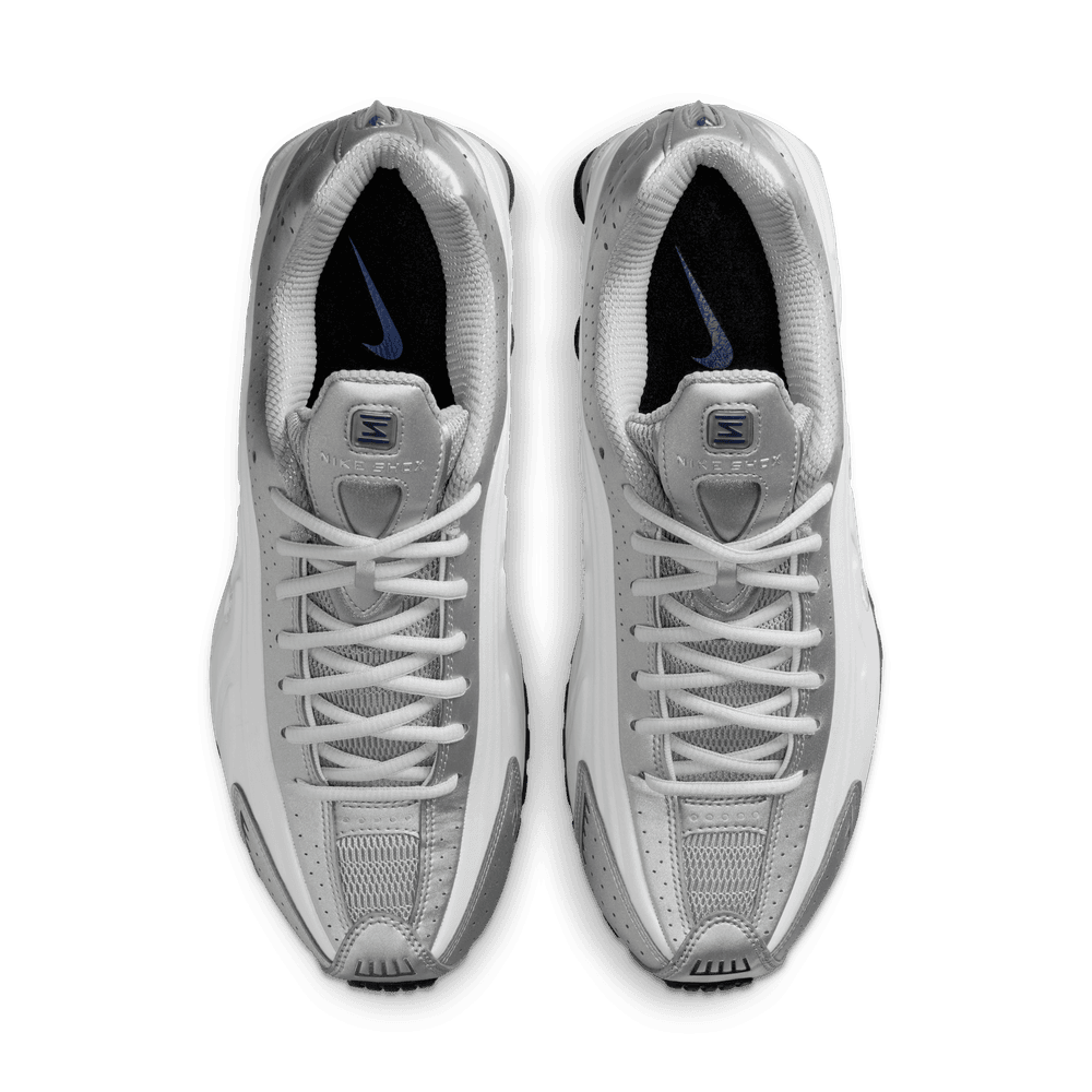 Shox R4 'White Metallic Silver Deep Blue'