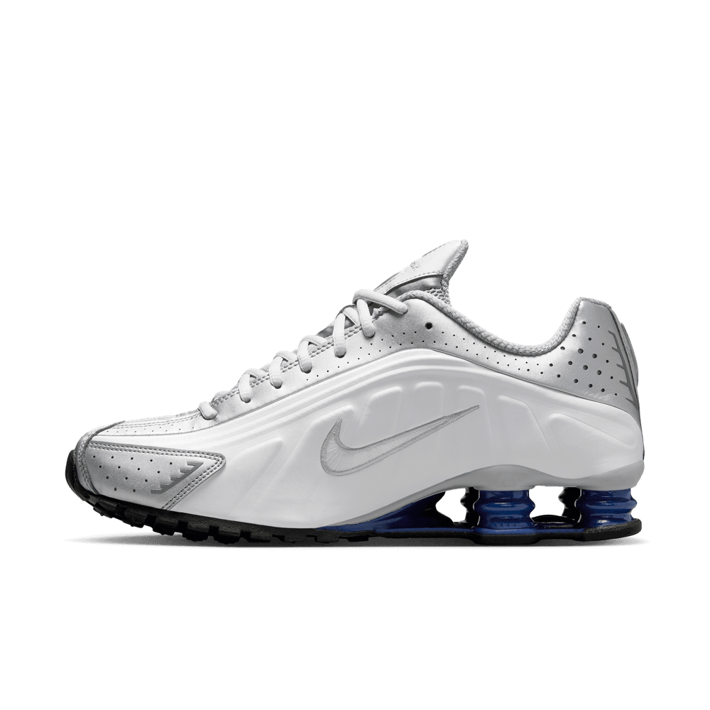 Shox R4 'White Metallic Silver Deep Blue'